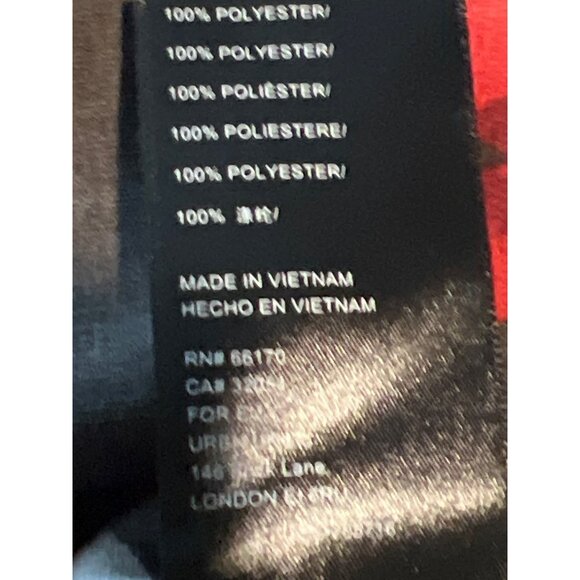 Urban Outfitters Michelle Black Red Floral Mini Dress S Black & Red - Picture 7 of 10